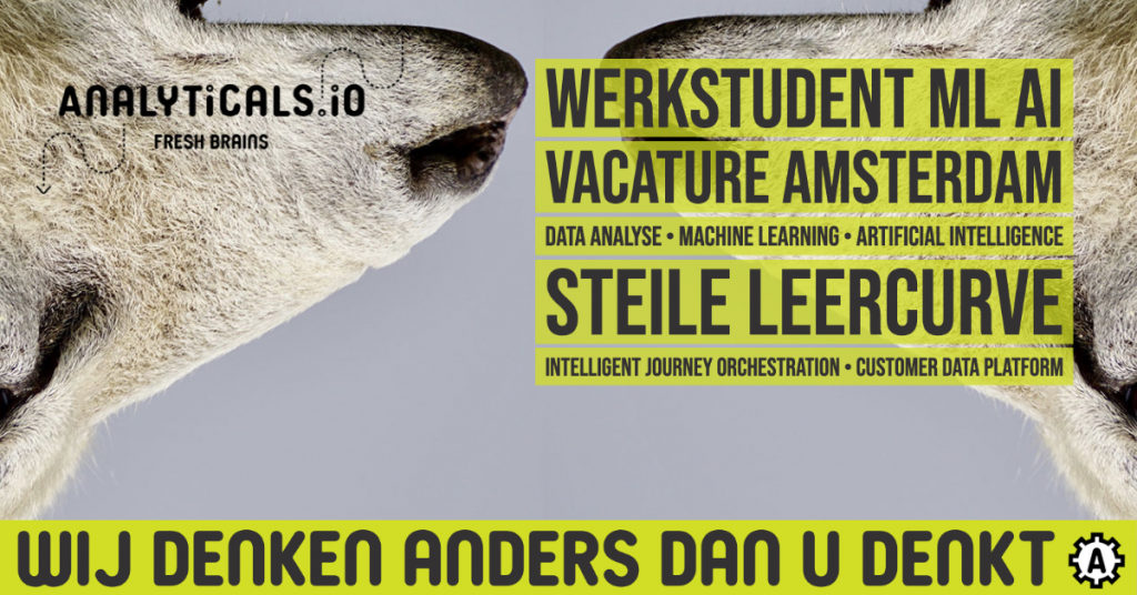Werkstudent machine learning artificial intelligence ML AI vacature amsterdam analyticals